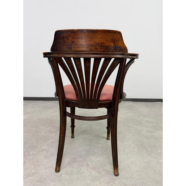 Gold Office Chair from Gebrüder Thonet, 1890s For Sale - Image 8 of 11