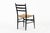 Vintage Mid Century Black Wood and Rush Wicker Dining Chair For Sale In Detroit - Image 6 of 12