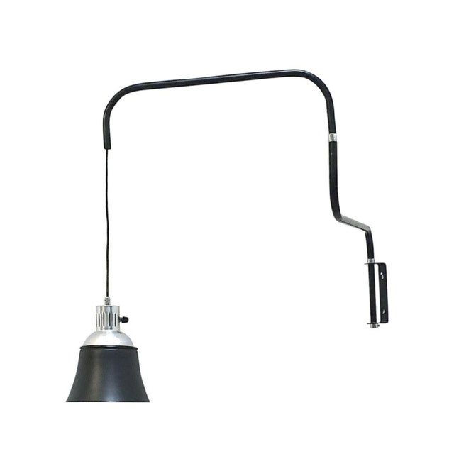 Model 830 Extendable Wall Lamp in Black by Heinrich Siegfried Bohrmann for Kandem, 1960s For Sale - Image 12 of 12