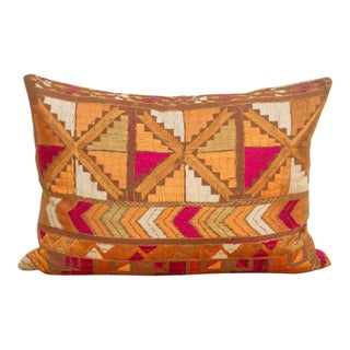 Firozpur Frontier, Heirloom Bagh Phulkari Pillow For Sale