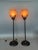 Beaux-Arts Vintage Torchiere Torch Light Vase Shaped Amber Beaux Arts Mission Style Table Lamps - A Pair For Sale - Image 3 of 16
