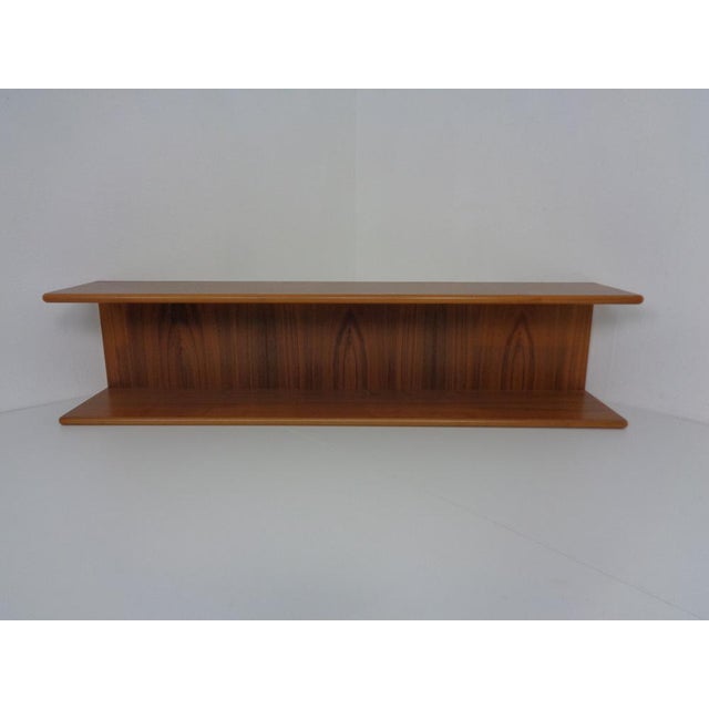 Large Danish Teak Wall Shelves, 1970s, Set of 2 For Sale - Image 11 of 18
