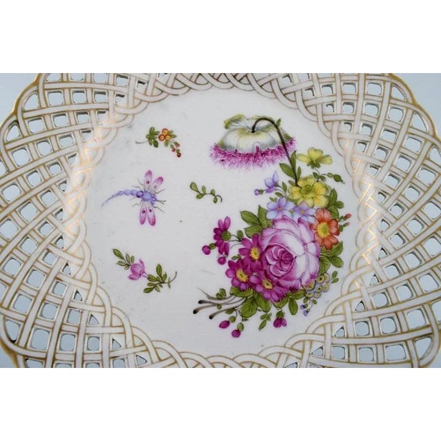 Antique Compote in Openwork Porcelain from Meissen For Sale - Image 5 of 9
