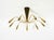 Beautiful, large mid-century modern brass sputnik ceiling lamp with 9 arms, in good original condition. Made in germany....