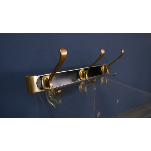 Brass Coat Rack by Walter Bosse for Hertha Baller, 1950s For Sale - Image 6 of 7