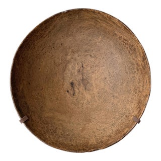 18th Century Native American Burled Ash Bowl on Custom Wall Mount For Sale