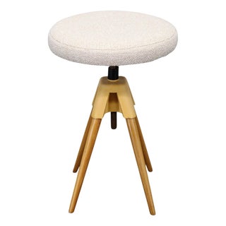 Mid-Century Swivel Piano Stool, Czechoslovakia, 1970s For Sale