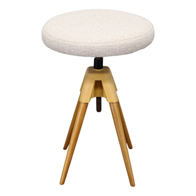 Mid-Century Swivel Piano Stool, Czechoslovakia, 1970s For Sale