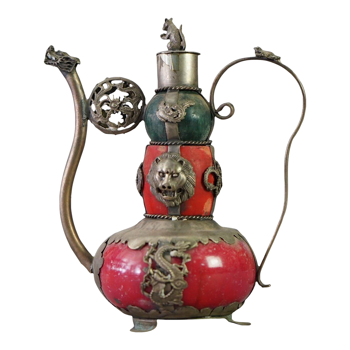 vintage pot ୨୧ * 蒼い鳥の mini テリーヌポット vintage pot ୨୧