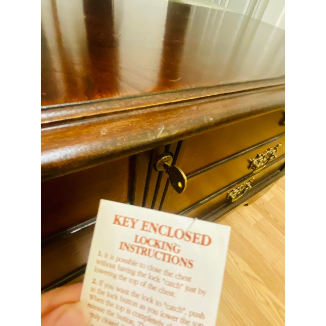 1990s Lane Cedar Chest With Cherry Finish Chairish