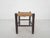 Vintage Rattan and Wooden Stool, France, 1960s For Sale - Image 3 of 5
