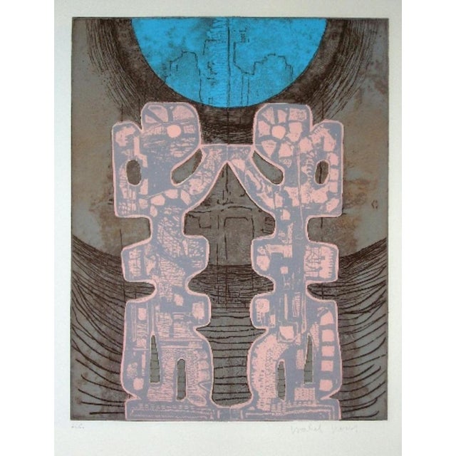 Isabel PONS Composition 8, 1973. Etching and aquatint on Rives, signed and numbered in pencil by the artist. Print run: 75...