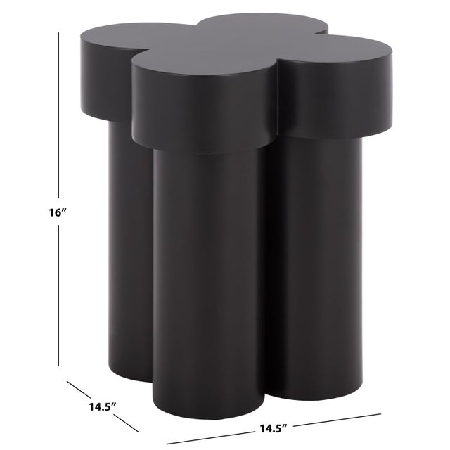 Contemporary Bastien Accent Table in Black For Sale - Image 3 of 7