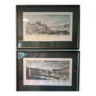 Pair of Antique Jacques Rigaud Engravings - Official Chalcographie Du Louvre For Sale