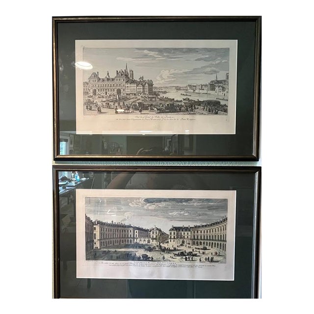 Pair of Antique Jacques Rigaud Engravings - Official Chalcographie Du Louvre For Sale