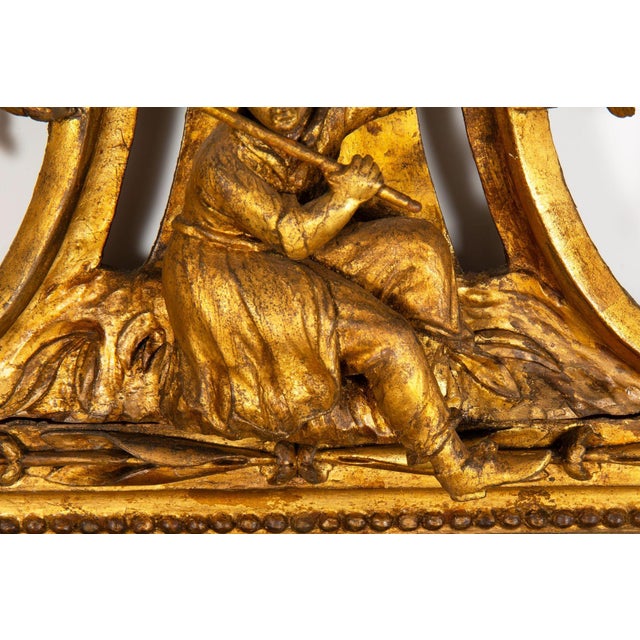 Fine Chinese Chippendale Pagoda Carved Giltwood Wall Mirror, English C. 1775 For Sale - Image 17 of 18