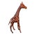 1970’s 18” Leather Wrapped Hand Painted Giraffe Model For Sale