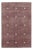 Hand-Tufted Wool Rug in Light Burgundy With Subtle Grid Pattern For Sale