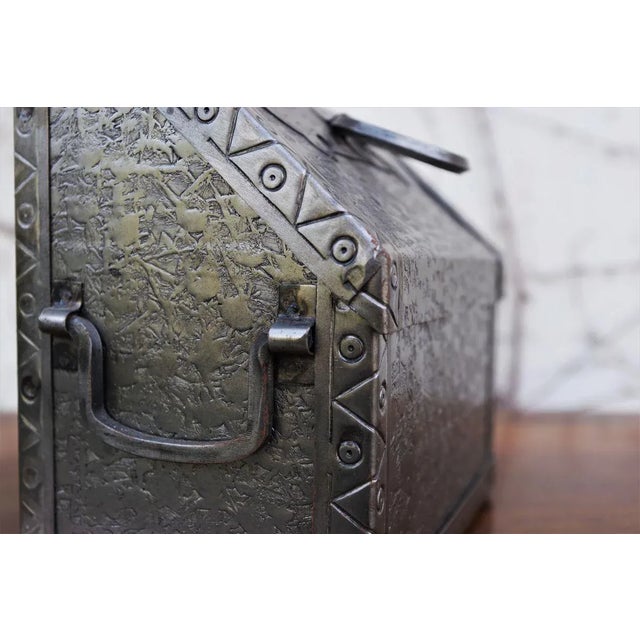 Silver Aluminium Bin, 1950s For Sale - Image 8 of 10