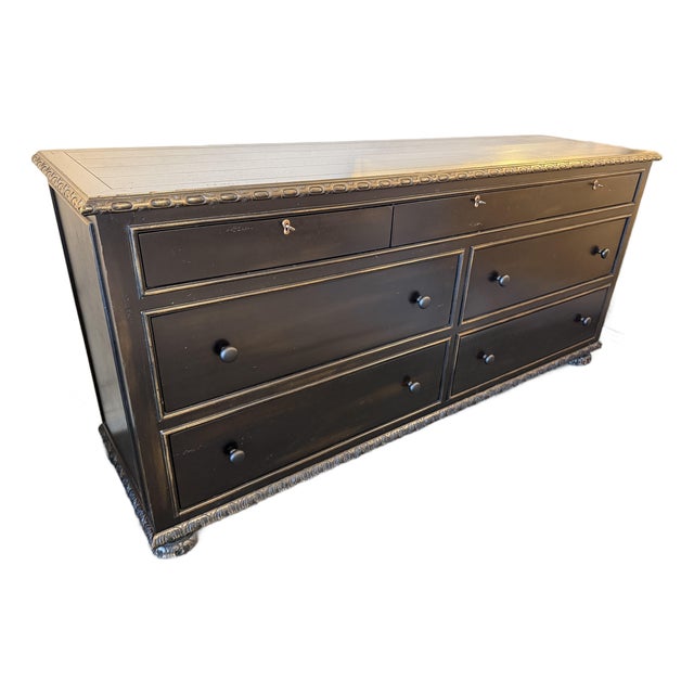 Restoration Hardware French Empire Bedroom Collection Low Boy Dresser For Sale