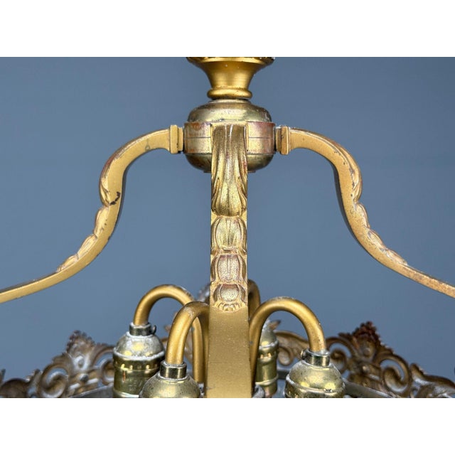 French Louis Xvi, Chandelier, Dore Bronze, Crystal, France, 19th Century For Sale - Image 11 of 15