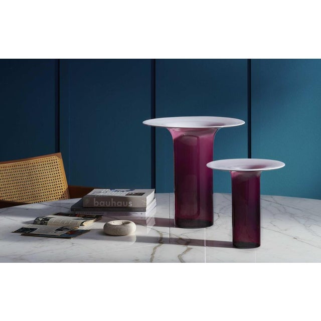 Modern Ametista Sfumato Vase in Hand-Blown Glass from Cassina Silvan For Sale - Image 11 of 12