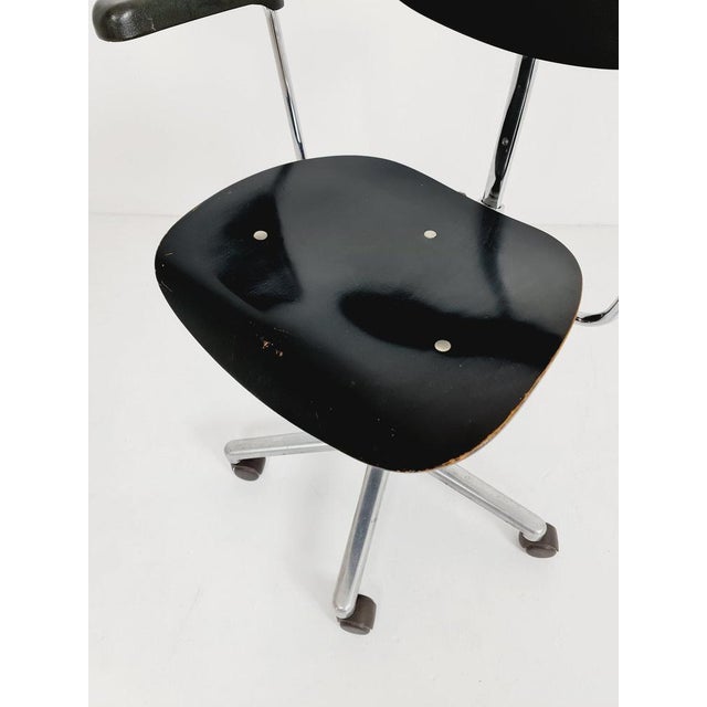 German Swivel Chair Model S 197 R by Egon Eiermann for Wilde & Spieth, 1950s For Sale - Image 5 of 11