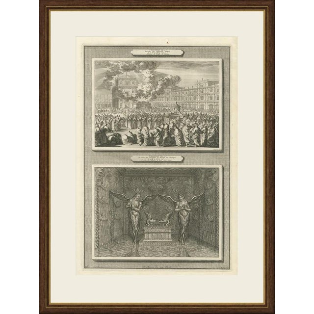 This original copperplate engraving from Pieter Mortier's illustrated Bible, Amsterdam circa 1700, shows two biblical...