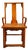 Antique Hand Carved and Lacquered Elmwood Chair from 19th Century China For Sale