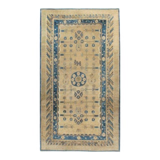 Galerie Shabab Collection Early 20th Century Handmade East Turkestan Khotan Gallery Carpet, Circa 1900 For Sale