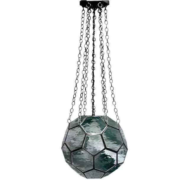 Contemporary Marjorie Skouras 15" Honeycomb "North Sea" Lantern For Sale