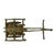 Bronze Vintage Khmer Style Bronze Ox Cart Statue . Carriage With Driver . Mid-Century Asian For Sale - Image 8 of 8