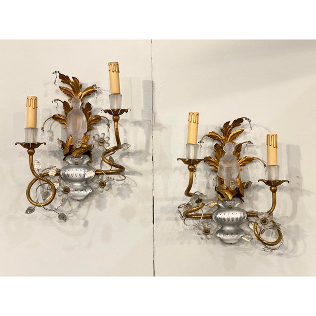 Wall Lights from Maison Baguès, 1960s, Set of 2 For Sale - Image 17 of 17