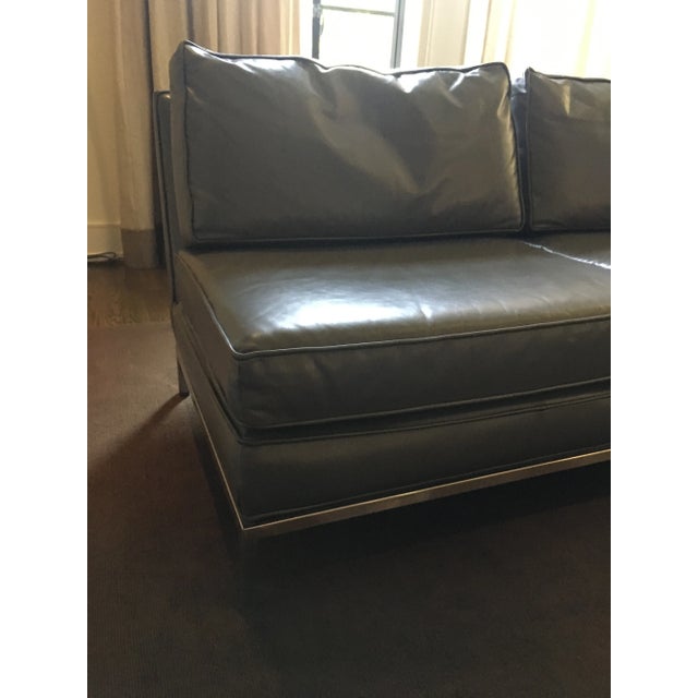 1960s 1960s Vintage Dunbar Edward Wormley Leather Sofa For Sale - Image 5 of 12