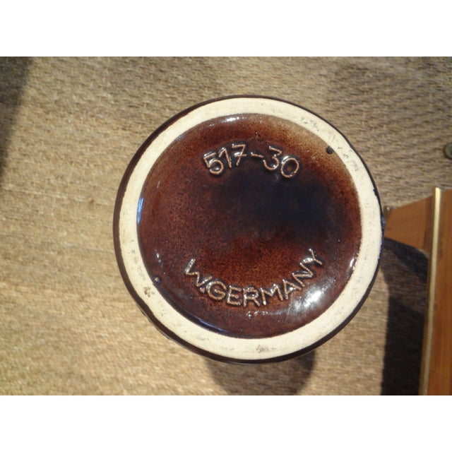 Ceramic 1960s West German Glazed Pottery Vase With Geometric Design For Sale - Image 7 of 9