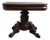 Hand Carved Late 19th C. Continental Rococo Revival Mahogany Flip‑Top Gueridon / Salon Table For Sale