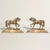 There is nothing decorative in the passive sense about this pair. These early 19th-century English Georgian brass horses...