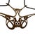 French Art Nouveau Bronze & Opaline Double Pendant, 1900s For Sale - Image 4 of 6