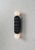 Navazi medium wall lamp in scorched coal ceramic & glass by svitanok one of a kind. Dimensions: ø 11 x h 56 cm. Materials:...