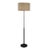 Satin Black With Brushed Brass Avenue Floor Light For Sale - Image 4 of 4