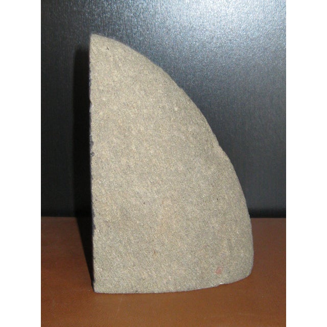 1990s 1990s Hopi Native American Painted Stone, Artist Beem "Wolves Howling at a Red Moon" For Sale - Image 5 of 7