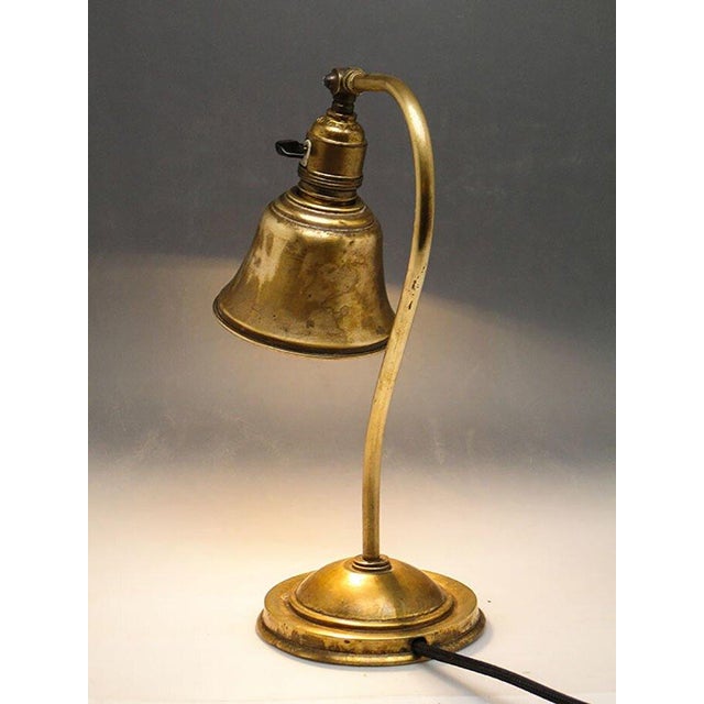 Metal 20th Century Art Nouveau Bedside Table Lamp, 1890s For Sale - Image 7 of 9