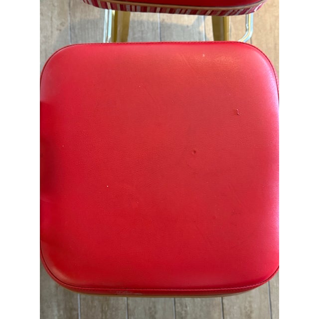 Metal Pair of Vintage Late 90s Y2k Las Vegas Sahara Casino Chairs Bar Stools Man Cave For Sale - Image 7 of 10