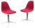 Mid-Century Fiberglass Side Chairs with La Fonda Base by Charles & Ray Eames for Herman Miller, Set of 2 For Sale