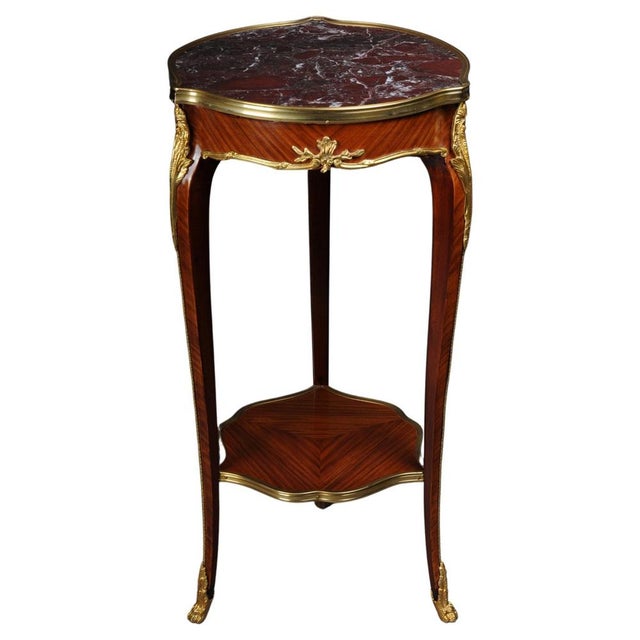 20th Century French Louis XV Style Salon Side Table in Style of F. Linke For Sale - Image 14 of 14