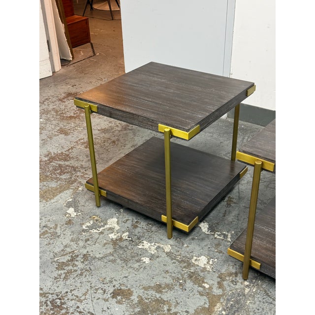 Theodore Alexander Ta Studio Zara Side Tables, Pair For Sale - Image 4 of 12