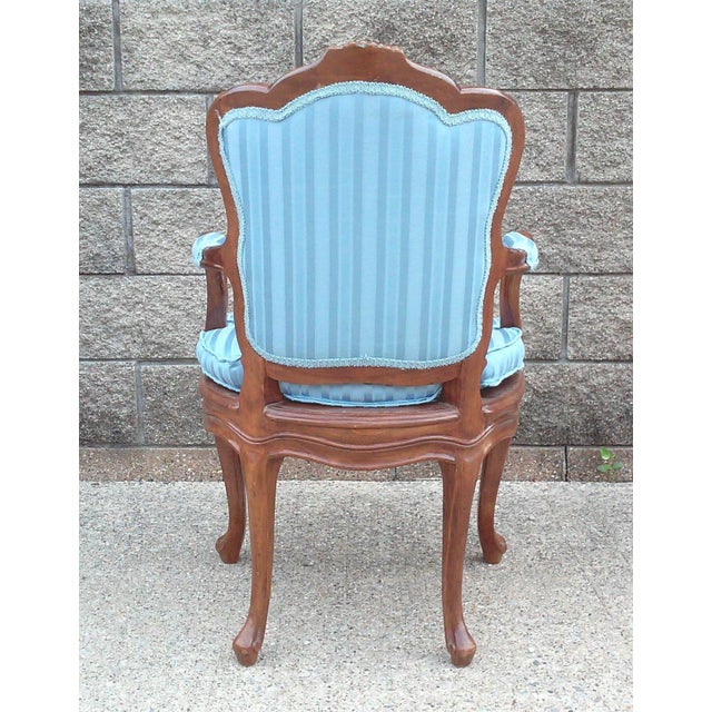 1990s Vintage Hand-Crafted Arm Chair-Italy For Sale - Image 5 of 10