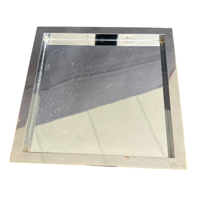 Chrome Bronze Pocket Tray by Jean Claude Mahey For Sale