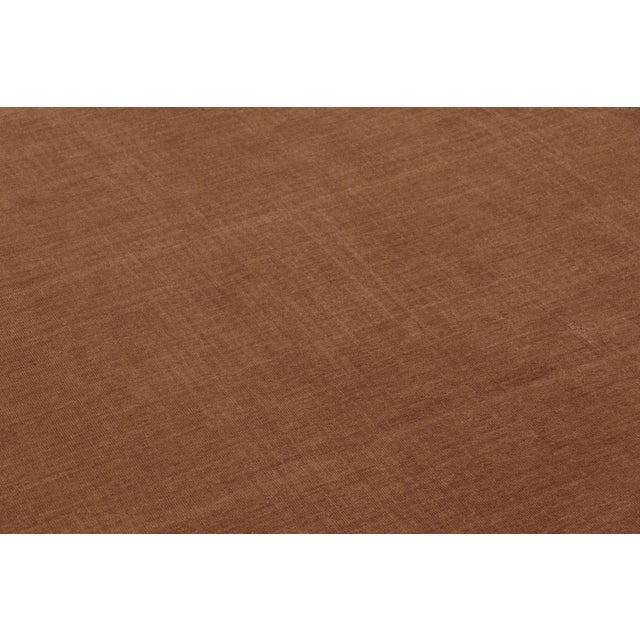 2010s Rug & Kilim’s Modern Textural Rug, Tone-on-Tone Beige and Rust Hues For Sale - Image 5 of 8