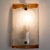 Beautiful rectangle wall light made by carlo nason. With a crystal clear glass plate, and brown edges, this beautiful...